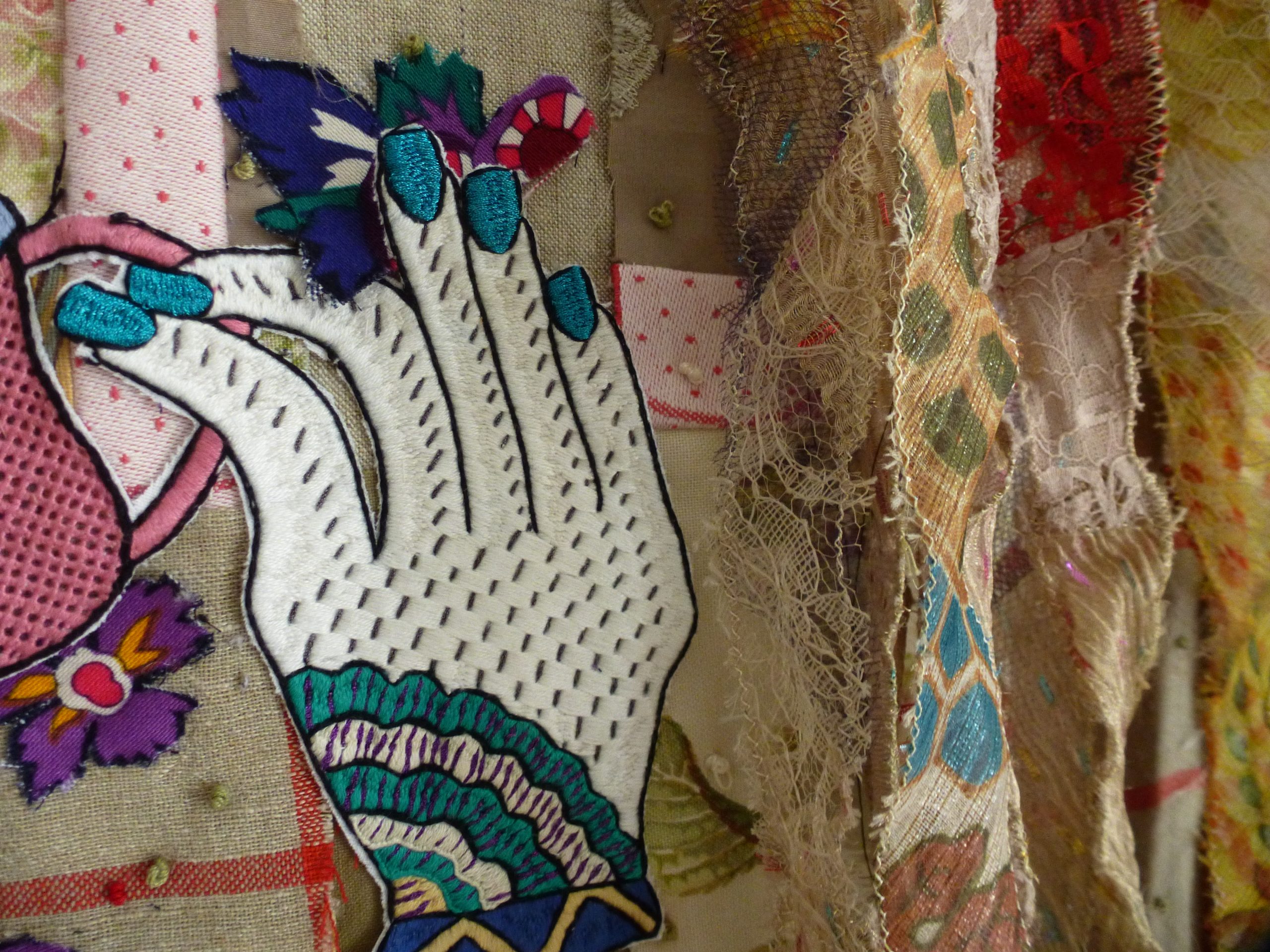 Gemeinsam feiern - Mein Quilt mit afghanischen Stickereien aus dem Stickprojekt Guldusi